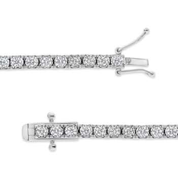 14K White Gold 2.0Ctw Miracle Set Lab Grown Diamond Illusion 7"
Bracelet(F-G Color, VS2-SI1 Clarity)