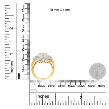 10K Yellow Gold Diamond Ballerina Ring (1 Cttw, I-J Color, I1-I2 Clarity)