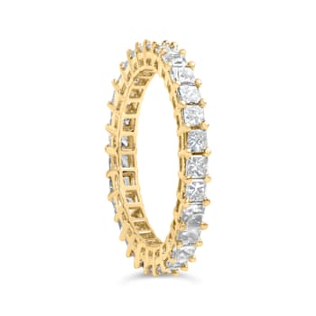 14K Yellow Gold 2.00ctw Shared Prong Set Princess Cut Diamond Eternity
Band Ring
