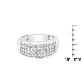 14K White Gold Round Cut Diamond Ring (1.0 Cttw, H-I Color, SI2-I1 Clarity)