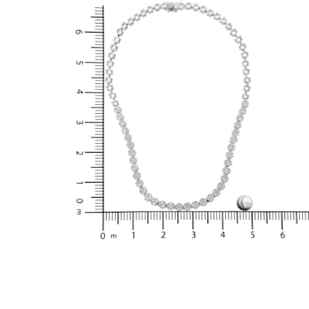 14K White Gold IGI Certified 8.0ctw Diamond Graduating Riviera Necklace
(H-I Color, I1 Clarity)
