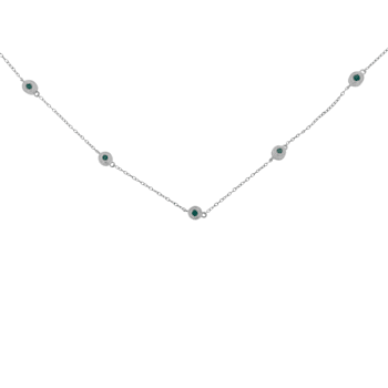 Sterling Silver Treated Diamond By Yard Necklace (3/4 cttw, Blue Color,
I2-I3 Clarity)