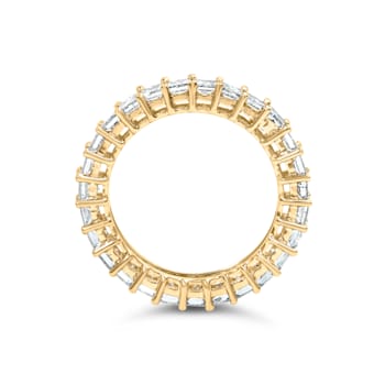 14K Yellow Gold 3.0ctw Princess-cut Diamond Eternity Band Ring