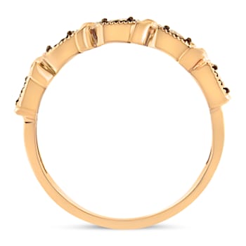 0.25ctw Diamond 5-Stone 10K Rose Gold Over Sterling Silver Band