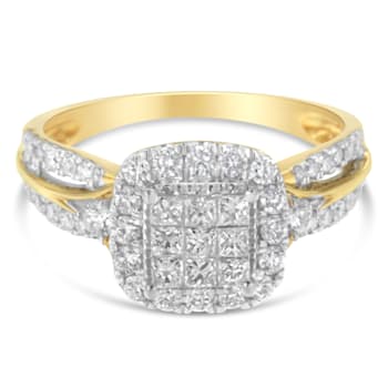 10K Yellow Gold 1.0ctw Diamond Composite Engagement Ring (H-I Color,
SI1-SI2 Clarity)