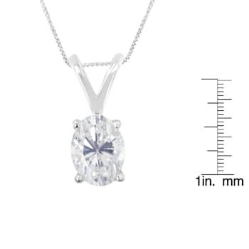 IGI Certified 10K White Gold 3/8ctw Diamond Oval Pendant w\chain(I-J
Color, I1 Clarity)