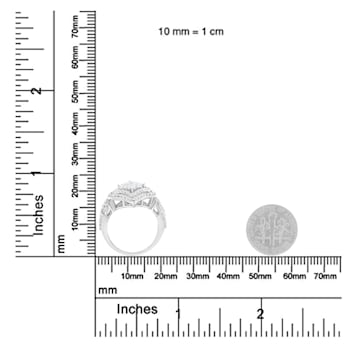 14K White Gold Diamond Composite Ring (1.0ctw, H-I Color, I1-I2 Clarity)