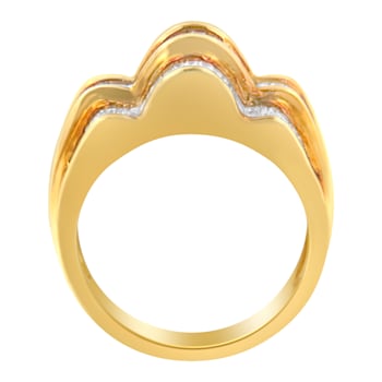 14K Yellow Gold Diamond Multi-Row Band Ring (1 1/4ctw, H-I Color,
SI1-SI2 Clarity)
