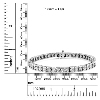 Diamond Accent Sterling Silver Tennis Bracelet