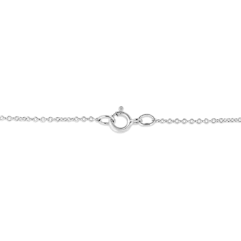 14K White Gold 1/4ctw Round Diamond Floral Cluster 18" Pendant
w\chain(H-I Color, SI2-I1 Clarity)