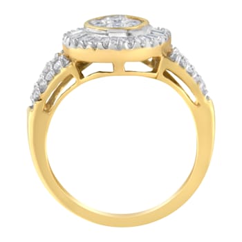 10kt Yellow Gold Diamond Cocktail Ring (1 cttw, H-I Color, SI2-I1 Clarity)