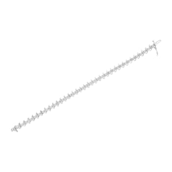 Sterling Silver 1.0ctw Prong-Set Diamond Link Bracelet