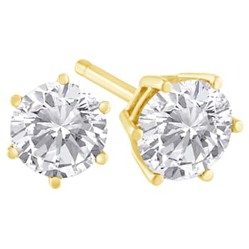 18K Yellow Gold 1-1/2ctw Round Brilliant-Cut Near Colorless Diamond
Classic Stud Earrings