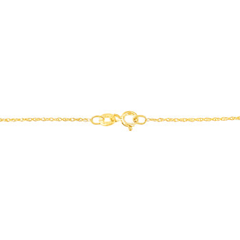 10K Yellow Gold 1/5ctw Princess Cut Diamond 3 Stone 18" Pendant
Chain(H-I Color, SI2-I1 Clarity)