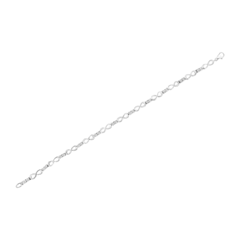 Sterling Silver .25ctw Miracle Set Diamond Infinity Link Bracelet