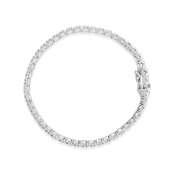 14K White Gold 10ctw Prong Set Lab Grown Round Diamond Classic Tennis
Bracelet - 7"