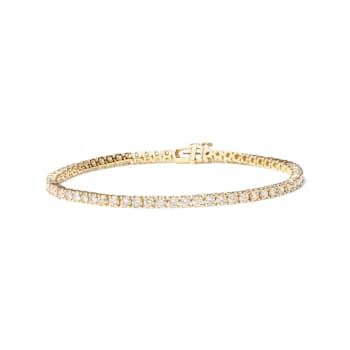 14K Yellow Gold 6.0 Cttw Classic 4 Prong Set Round Brilliant Cut Diamond
Tennis Bracelet
