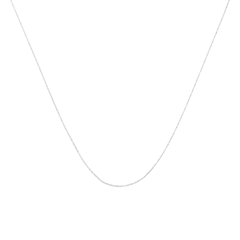 Solid 10K Gold 0.5mm Rope Chain Unisex Necklace - Size 20"