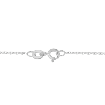 Diamond Accent Infinity Sterling Silver Pendant Necklace with 18" Chain