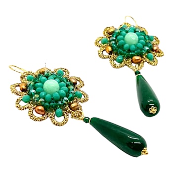 Dahlia Agate Earrings