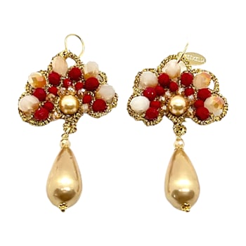 Traditional Sicilian Gold Lotus Earrings