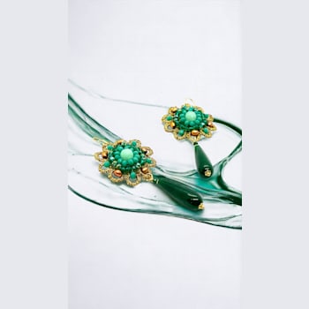 Dahlia Agate Earrings