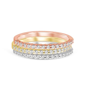 10K Gold Diamond Band 1/7ctw