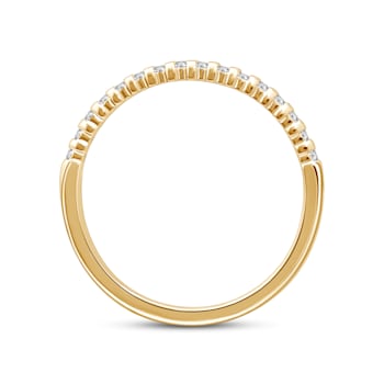 10K Gold Diamond Band 1/7ctw