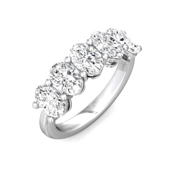 5 Oval Lab Grown Diamond Band