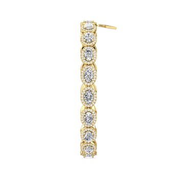 18K Yellow Gold Lab Grown Diamond Bracelet