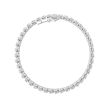 14K White Gold Lab Grown Diamond Tennis Bracelet