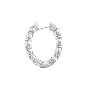 Alinka 18kt white gold RIVIERA diamond stud earring - Silver