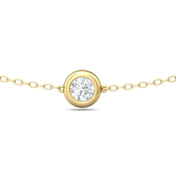 14K Yellow Gold Lab Grown Diamond by the Yard 16 Inch Station Necklace
With 2 Inch Extender