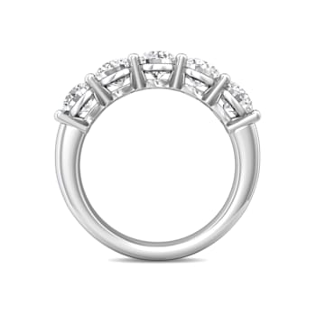 Lab Grown Diamond 5 Stone Shared Prong Band