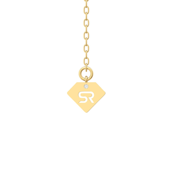 14K Yellow Gold 5 Stone Lab Grown Diamond by the Yard 18 Inch Station
Necklace With 2 Inch Extender