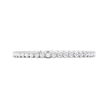14K White Gold Lab Grown Diamond Tennis Bracelet