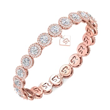 18K Rose Gold Lab Grown Diamond Bracelet