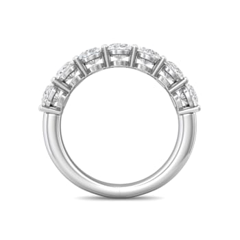 Platinum Oval Lab Grown Diamond Band