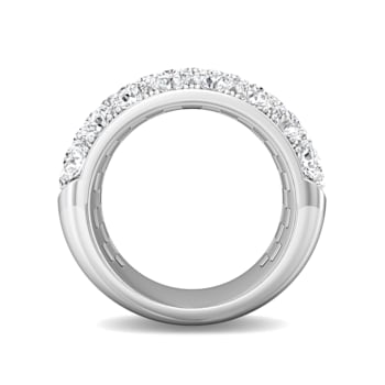 3 Row Lab Grown Diamond Bombay Pavé Band
