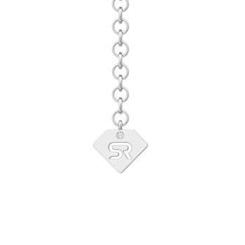14k White Gold Diamond Halo Necklace