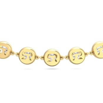 18K Yellow Gold Lab Grown Diamond by the Yard 20 Inch Station Necklace
