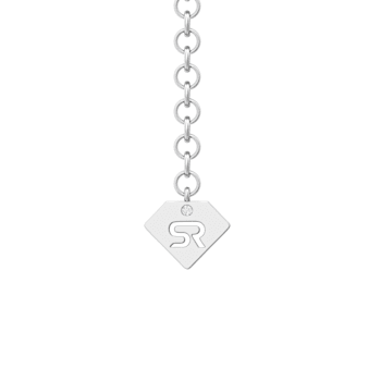 14k White Gold Diamond Halo Necklace