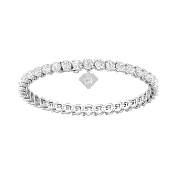 18K White Gold Lab Grown Diamond Tennis Bracelet