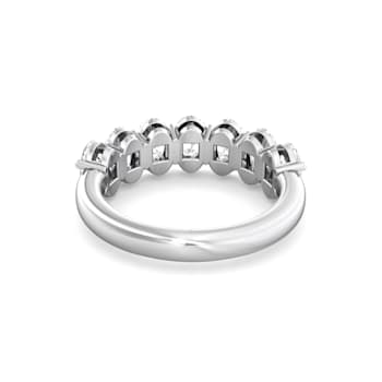Platinum Oval Lab Grown Diamond Band