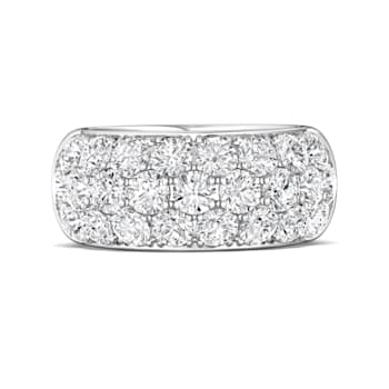 3 Row Lab Grown Diamond Bombay Pavé Band