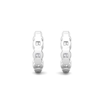 14K Gold Lab Grown Diamond Classic Hoop Earrings 2.90ctw