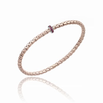 Chimento 18k Bracelet Stretch Spring in rose gold with rubies