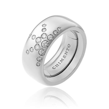 18kt Luce ring in white gold with 0.28ct of diamonds