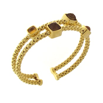 Chimento 18K Bracelet Stretch Gems in yellow gold with smoky quartz and citrine
