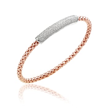 Chimento 18k Bracelet Stretch Diamonds in rose gold with a white gold
diamond bar